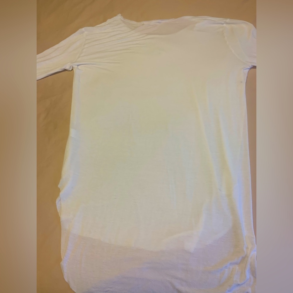 White joah brown dress shirt swimsuit cover up. Never worn but tags off